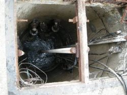 industrial lift pump station wet well